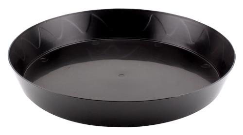 Gro Pro Heavy Duty Black Saucer - 12 in (50/Cs)