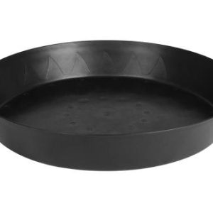 Gro Pro Heavy Duty Black Saucer w/ Tall Sides - 20 in (10/Cs)