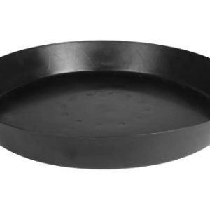 Gro Pro Heavy Duty Black Saucer w/ Tall Sides - 25 in (10/Cs)