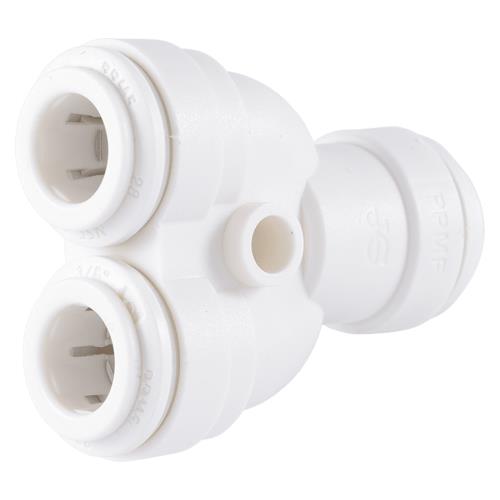 John Guest 2-Way Splitter - 3/8 in. QC (10/pk)