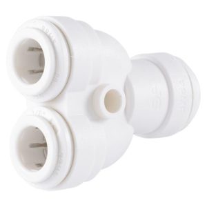 John Guest 2-Way Splitter - 3/8 in. QC (10/pk)